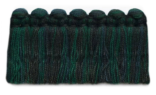 1.5 in. café brush fringe / 5003-26 / bottle green