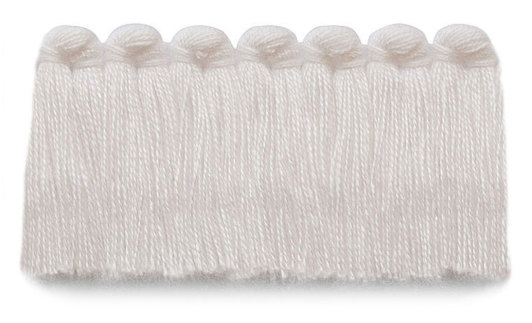 1.5 in. café brush fringe / 5003-01 / snow